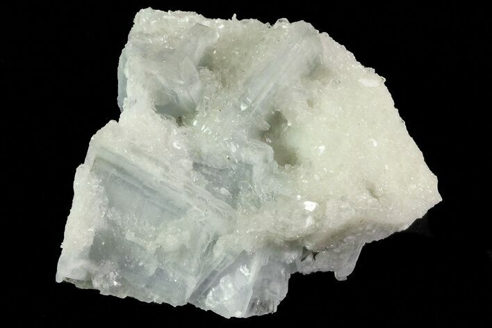 Tabular, Blue Barite Crystal Cluster - Spain #70238